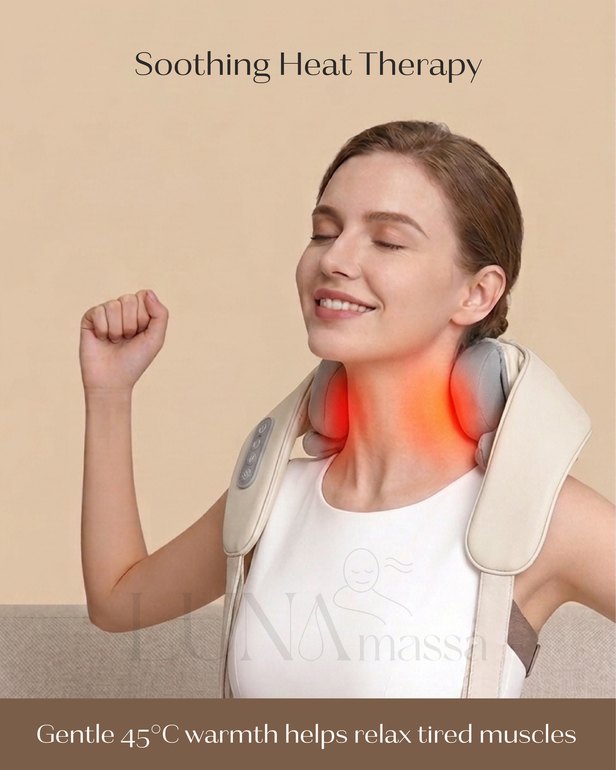 Luna Ergonomic Neck & Shoulder Massager