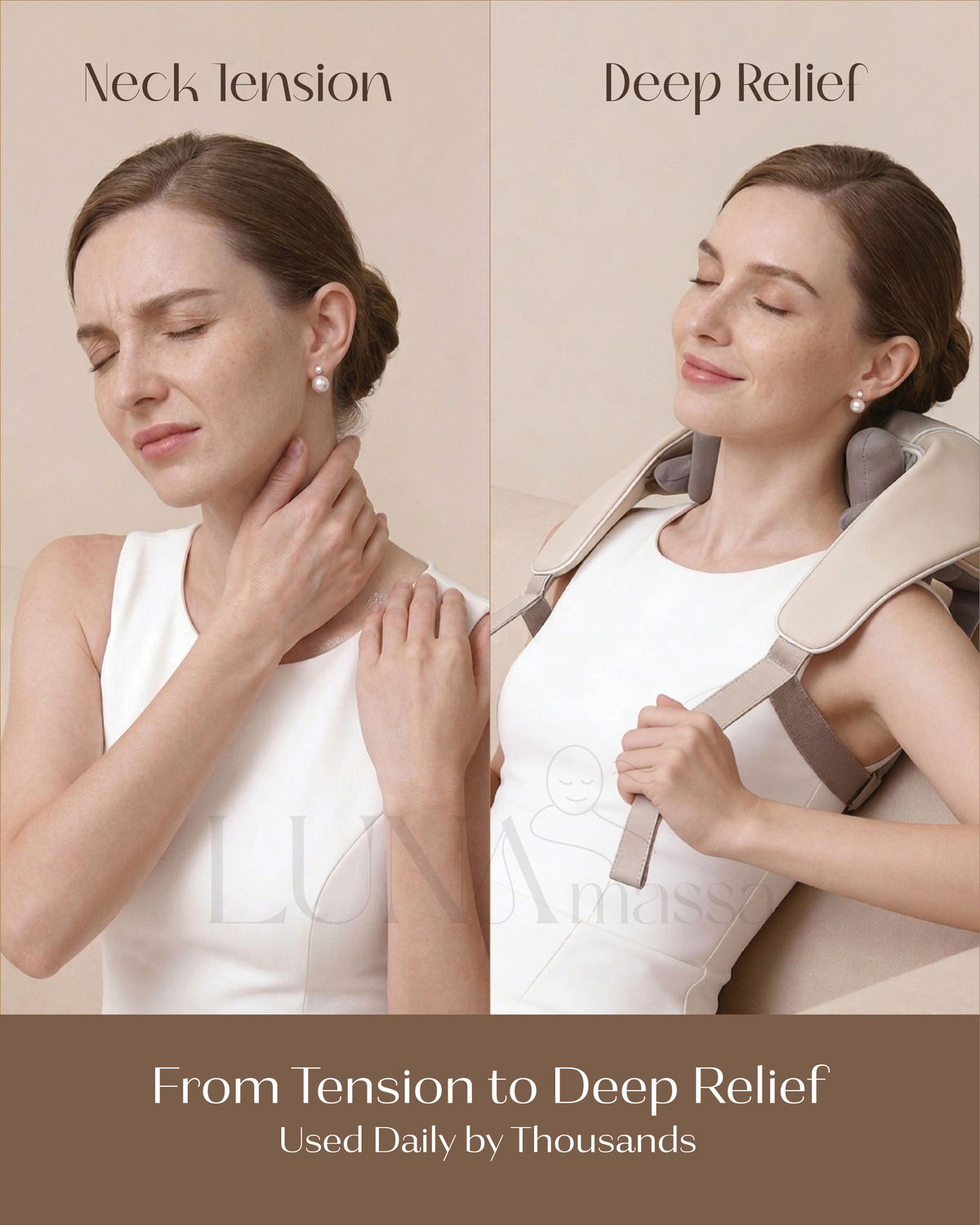 Luna Ergonomic Neck & Shoulder Massager